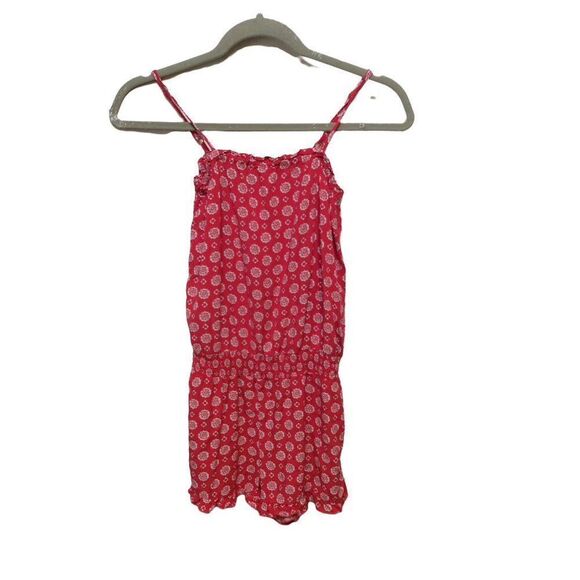 EPIC Threads Girl Romper Large(10-12) Red Rayon - Picture 1 of 3